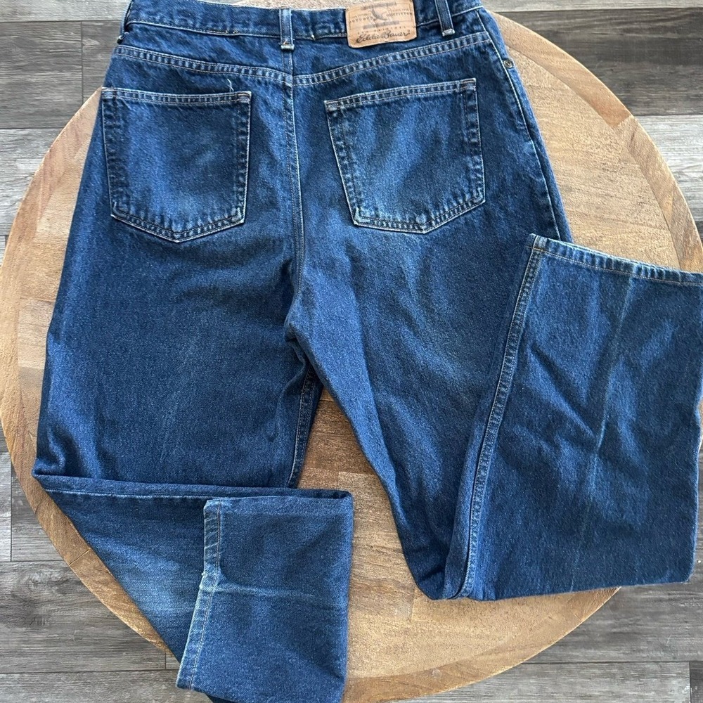 Eddie Bauer Loose-Fit‎ Mens Jeans Blue Denim Size 35x32 - Picture 7 of 12